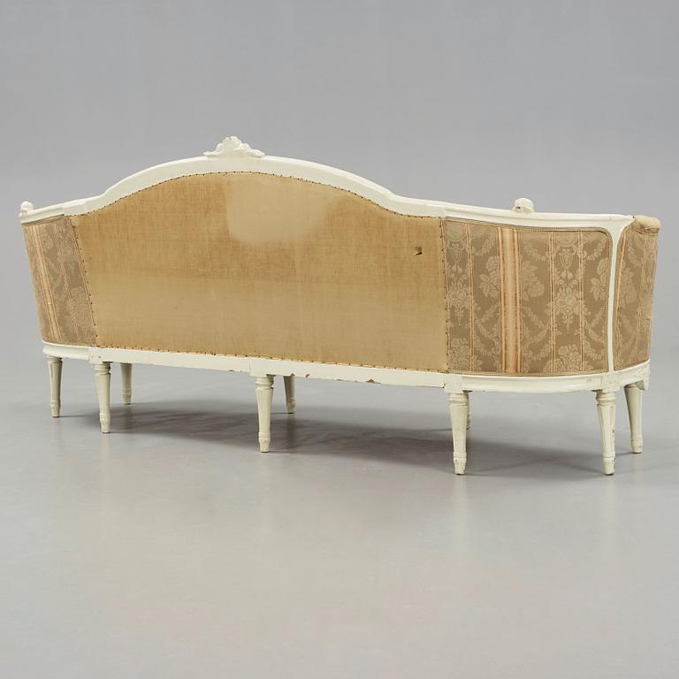 A Gustavian late 18th century sofa by Höglander, master 1777.