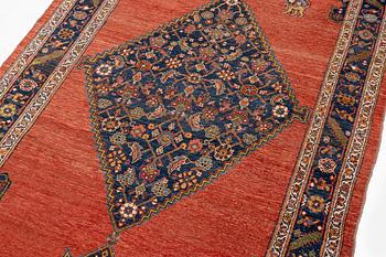 An antique Bidjar carpet, West Persia, c. 380 x 174 cm.