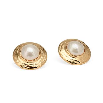 351. YVES SAINT LAURENT, a pair of earclips.