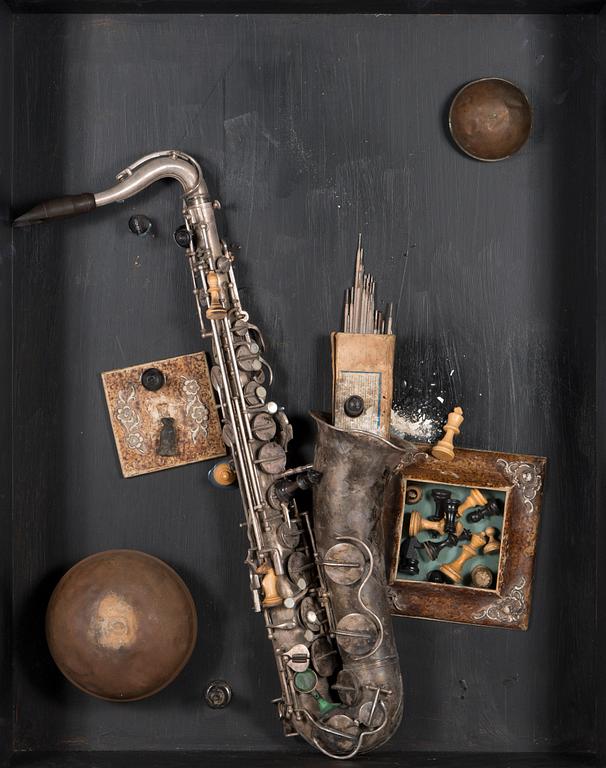 Juhani Harri, Assemblage med Saxofon.