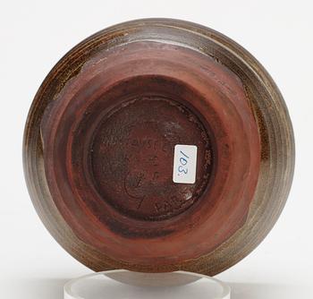 A Wilhelm Kåge stoneware 'Farsta' vase, Gustavsberg Studio 1936.