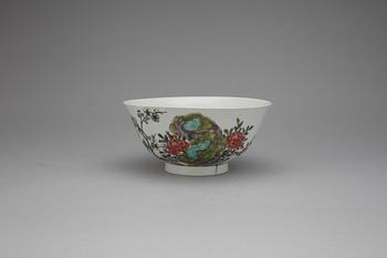 SKÅL, porslin, Kangxi, Kina 1700-tal.