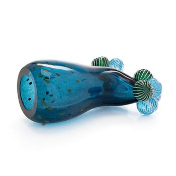 Alma Jantunen, glass sculpture, "Blue Rain", signed Alma Jantunen 4/10.
