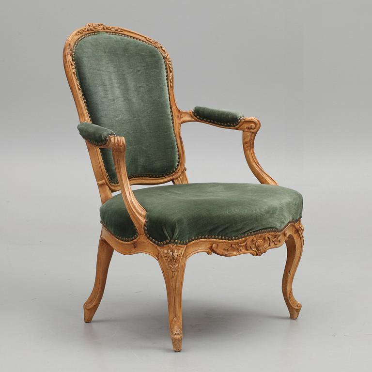 KARMSTOL, Louis XV-stil, 1800-tal.