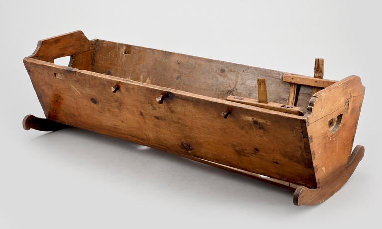 VAGGA, trä, allmoge, Europa, 1800-talets början.
