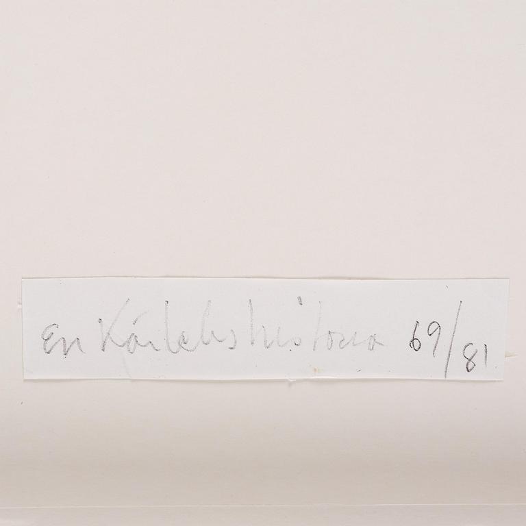 Walter Hirsch, "En kärlekshistoria", 1969.