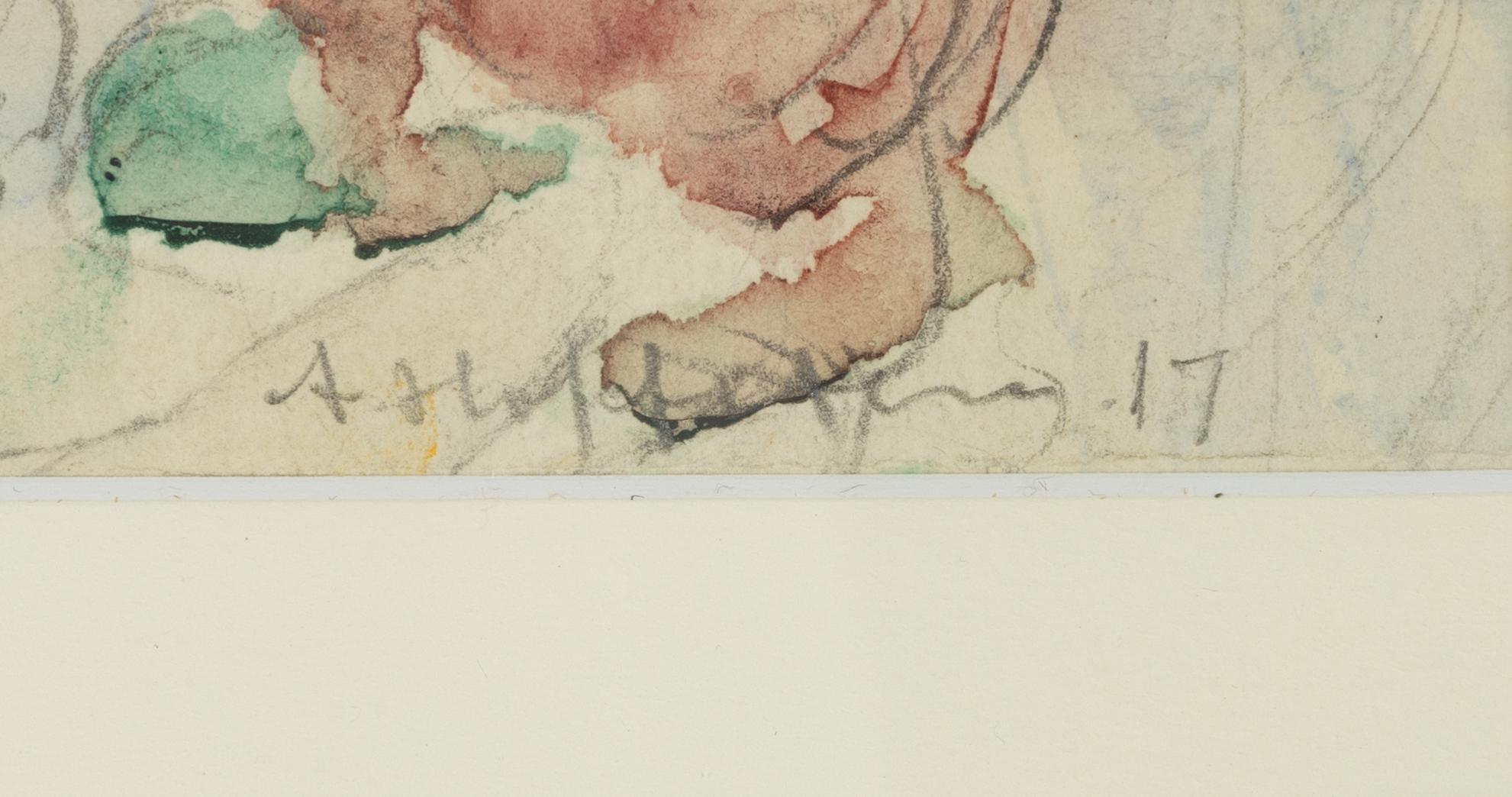 Albert Hoffsten, Woman in Summer Hat.