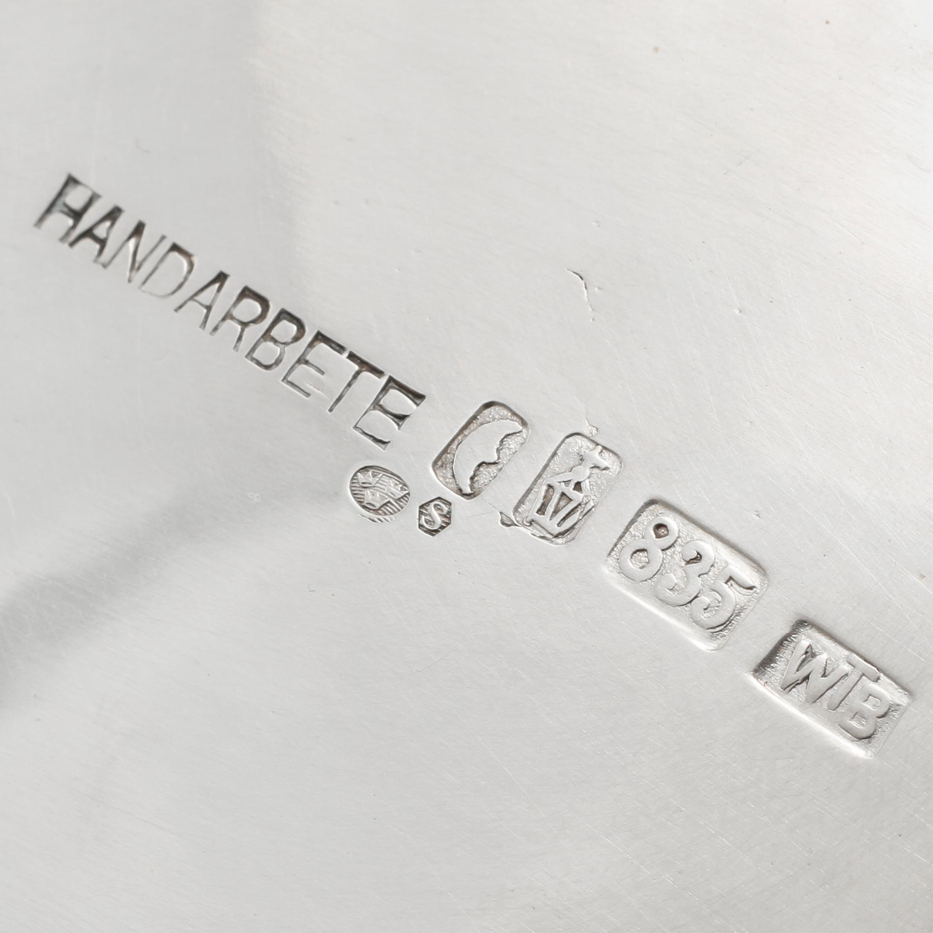 SKÅL, silver, stämplad WTB, Tyskland, importstämplad, 1900-tal. Vikt 385 g.