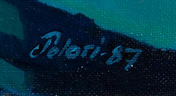 OIVA POLARI, öljy kankaalle, pingotettu levylle, signeerattu ja päivätty -87.