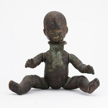 FLASKA, brons, 1900-talets förra hälft.