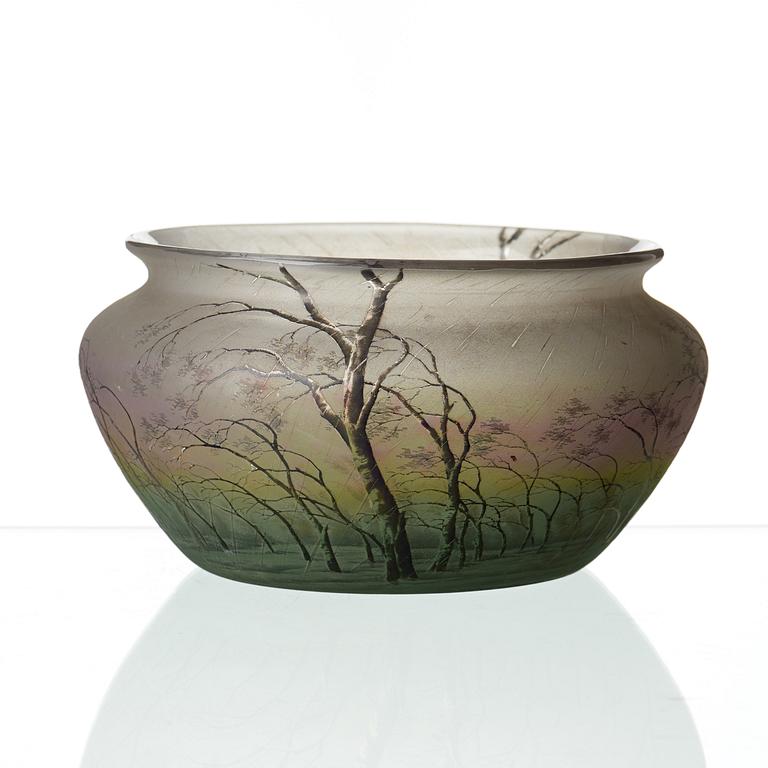 DAUM, skål, Nancy, Frankrike, jugend, ca 1900.