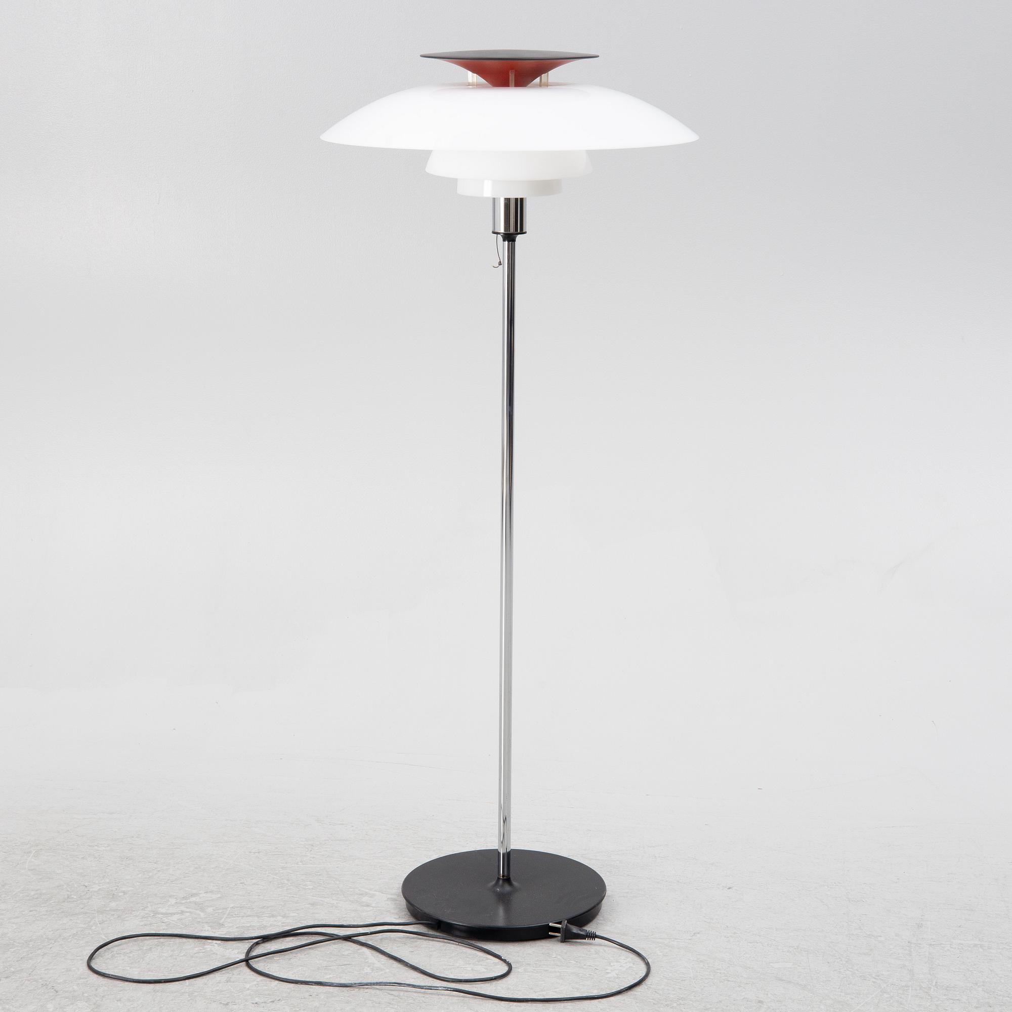 Poul Henningsen, a 'PH 80' floor lamp, Louis Poulsen, Denmark.