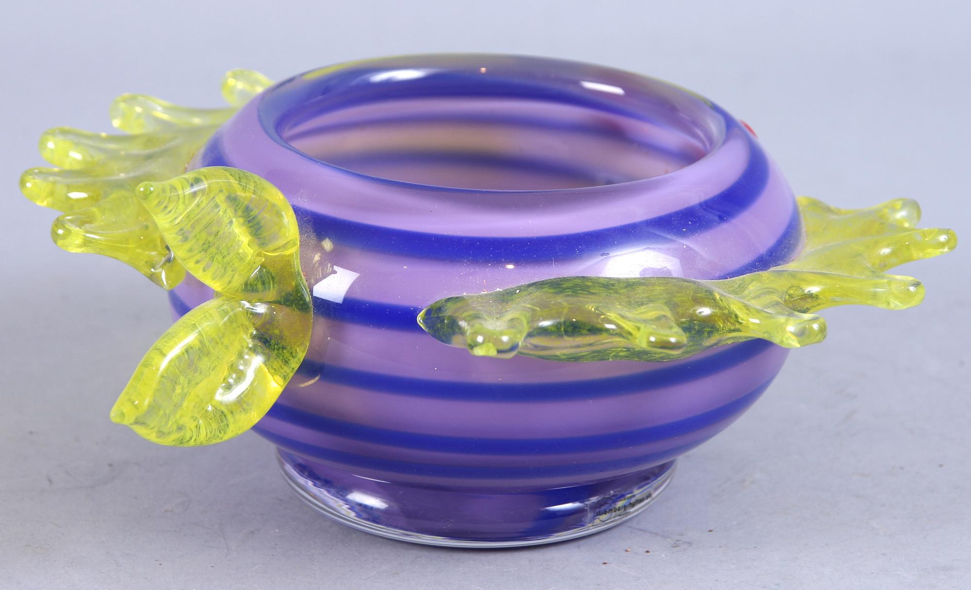 SKÅL, studioglas, Anna Örnberg, Strömbergshyttan, sign.