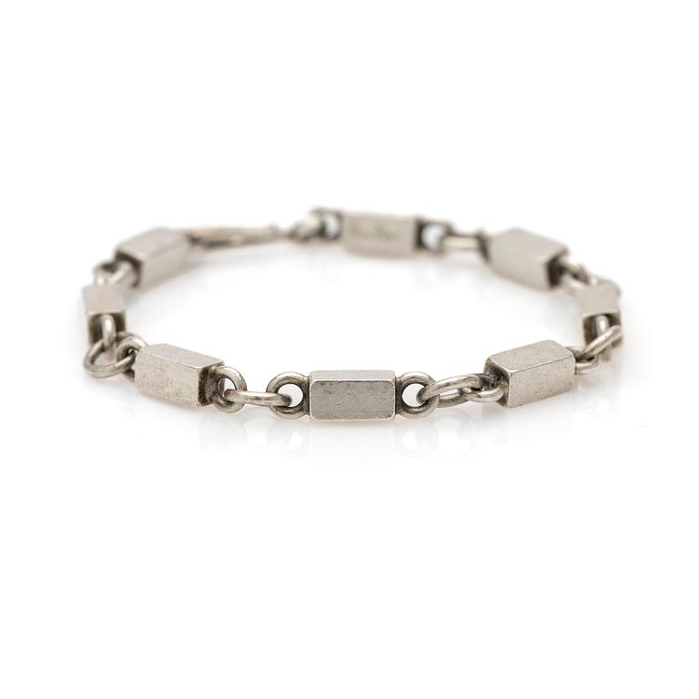 Wiwen Nilsson, bracelet, sterling silver, Lund, 1953.