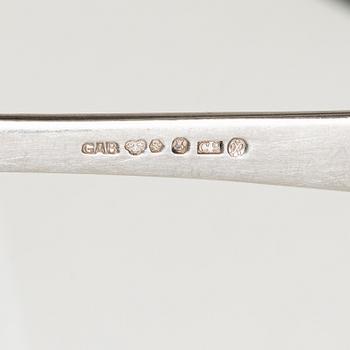 Jacob Ängman, a 102-piece silver flatware set, 'Rosenholm', in a box, GAB, Sweden, 1952-1997-.