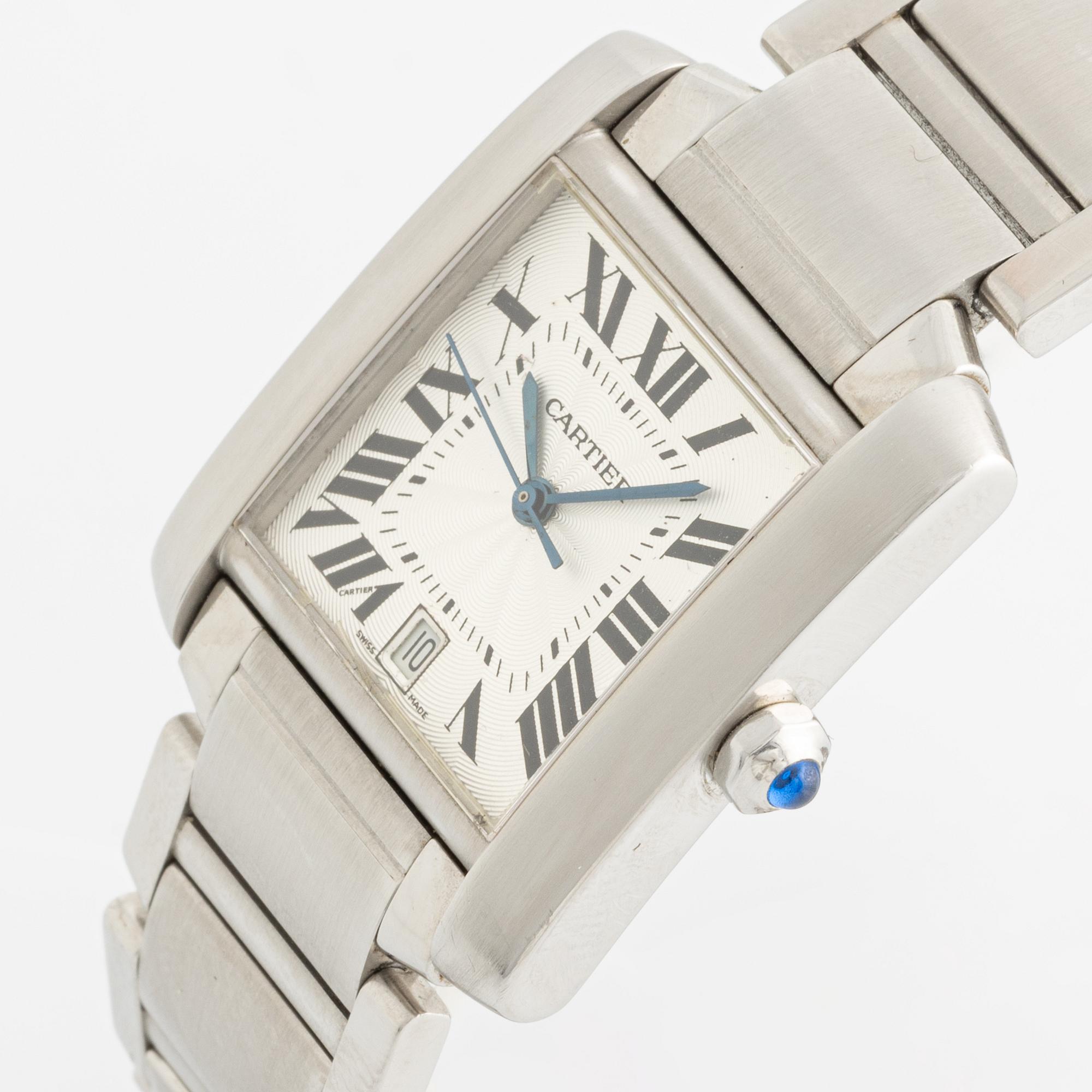 Cartier, Tank, Francaise, wristwatch, 28 x 24 (32) mm.