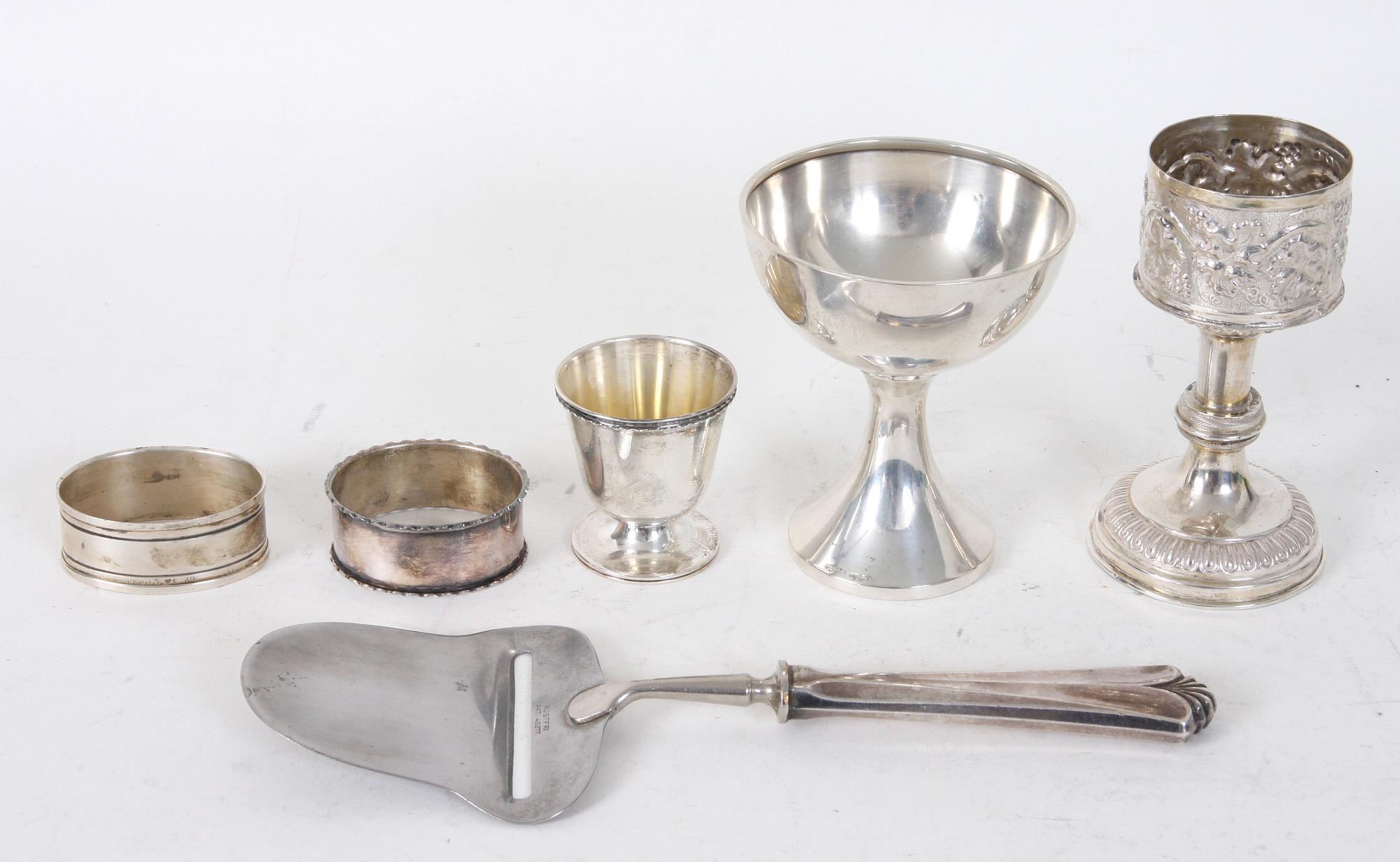 PARTI SILVER, 6 delar. 214 g. 1900-tal.