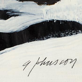 GUNNAR JOHNSSON, olja på pannå. Signerad.