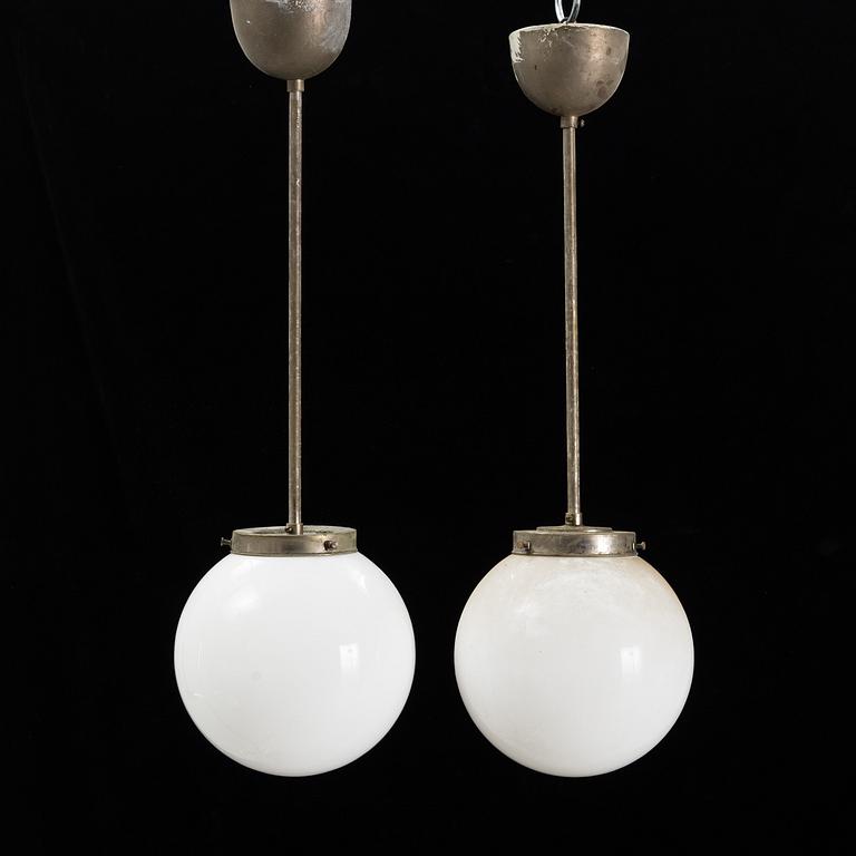 A pair of 1940s ceiling light.