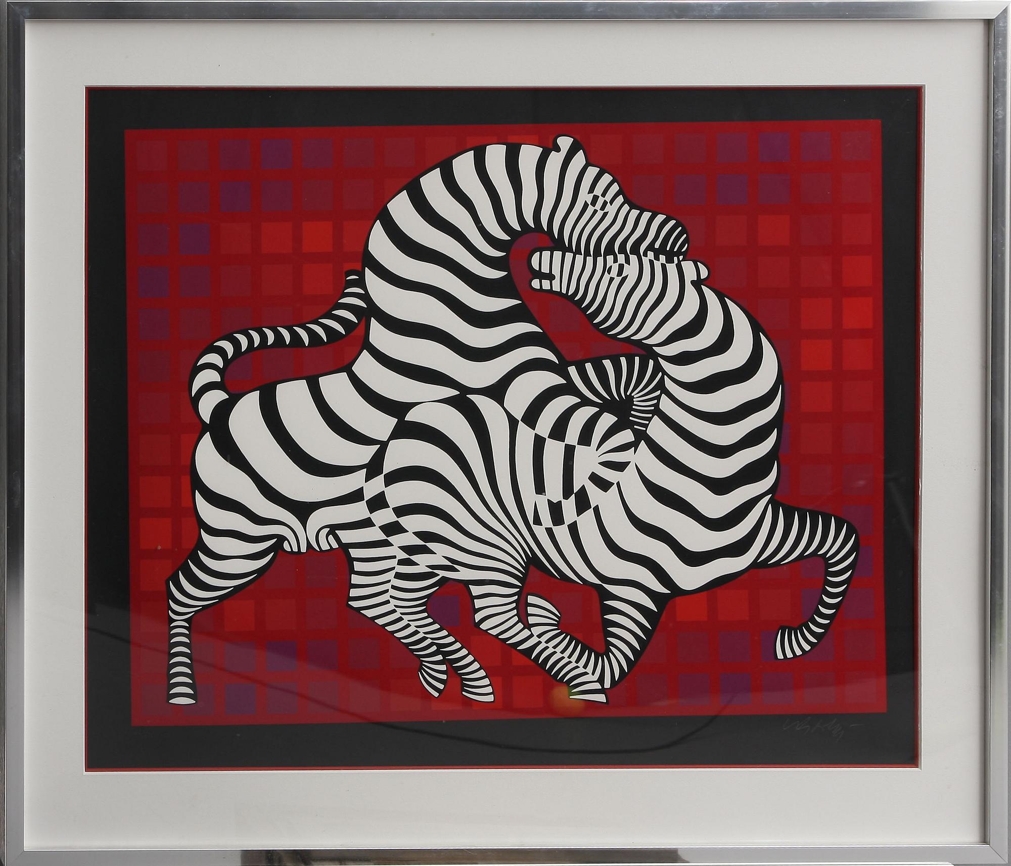 VICTOR VASARELY, färgserigrafi, sign o numr 162/275.