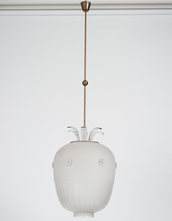 Harald Notini, a ceiling lamp, model "11553", Arvid Böhlmarks Lampfabrik, 1940s.