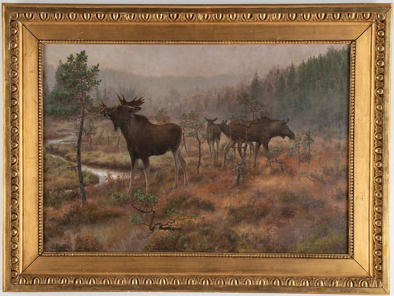 Axel Borg, oil on canvas, signed.