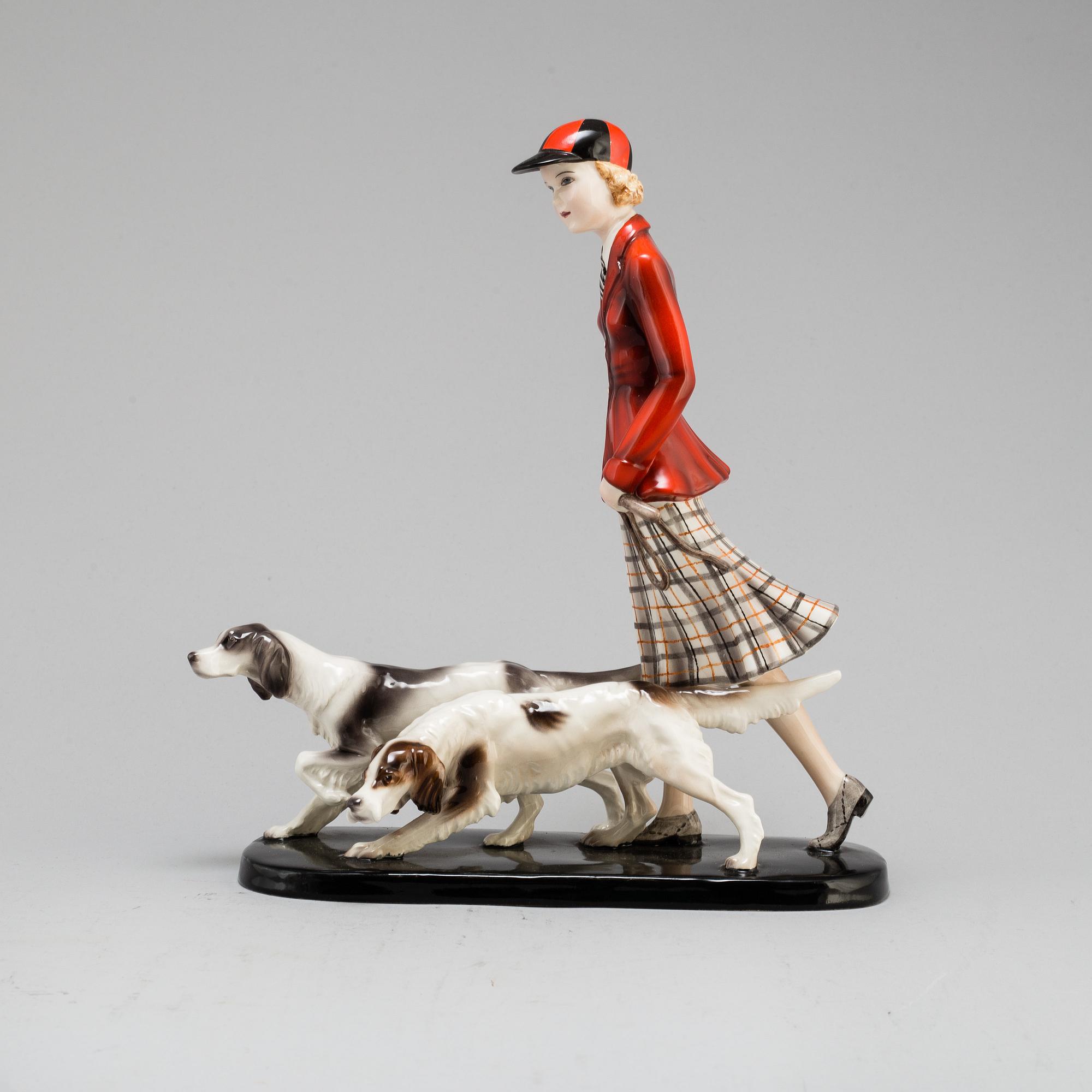 STEPHAN DAKON, an Goldcheider earthenware figure group, model 6524, Vienna.