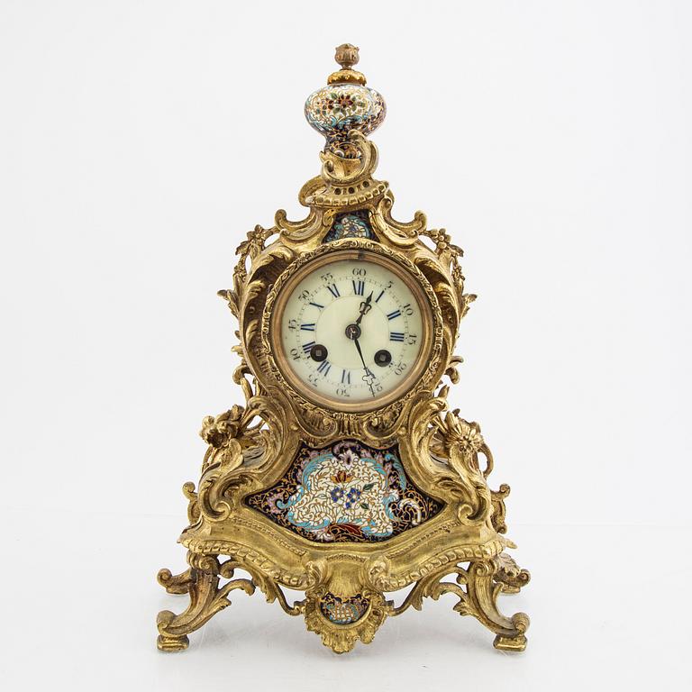 A Rococo styule table clock first half of the 20th century.