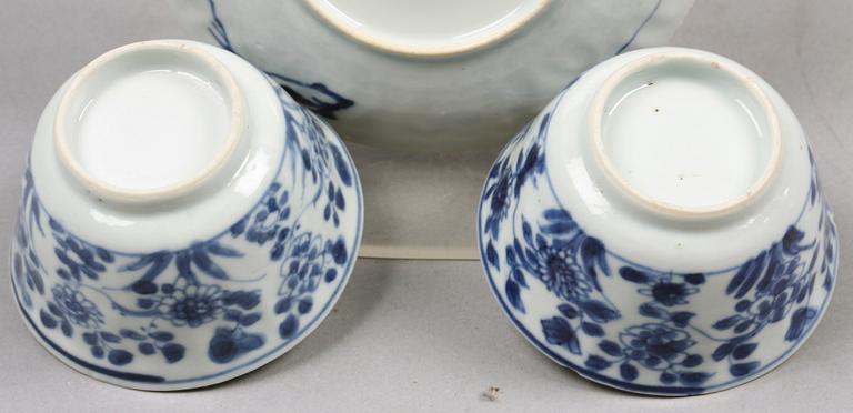 KOPP MED FAT samt KOPP. Kangxi (1662-1722), Kina.