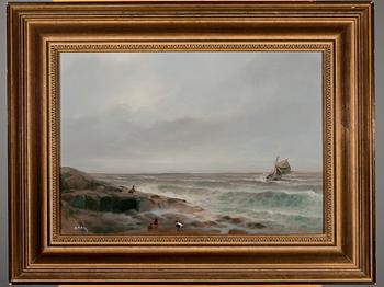 REIJO MELLER, olja på duk, signerd och daterad -79.