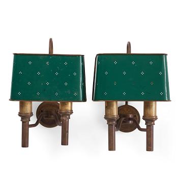 Hans-Agne Jakobsson, a pair of wall lamps, Hans Agne Jakobsson AB, Markaryd, 1950's-60's.