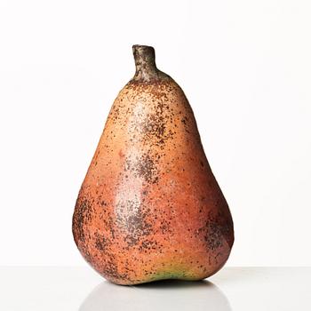 Hans Hedberg, a faience sculpture of a pear, Biot, France.