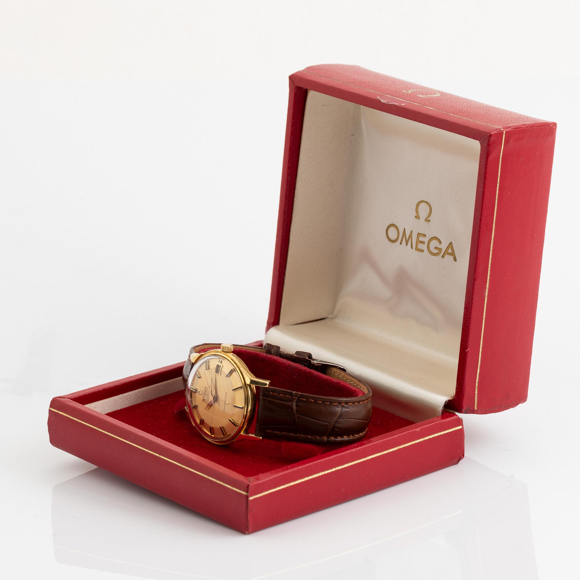 Omega, Constellation, Calendar, "Pie-Pan", armbandsur, 34,5 mm.