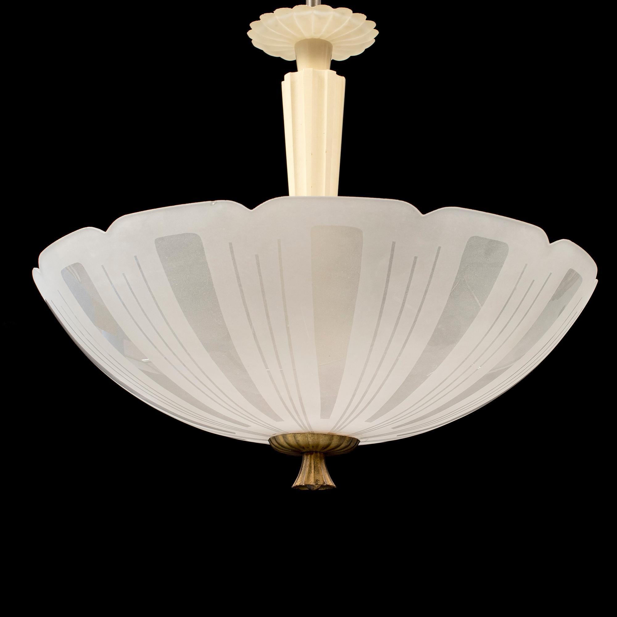 A 1930's ceiling lamp.