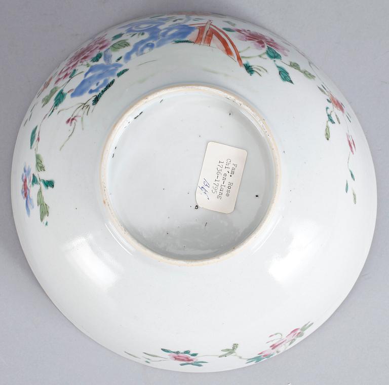 SKÅL, porslin, Qianlong, Kina 1700-tal.