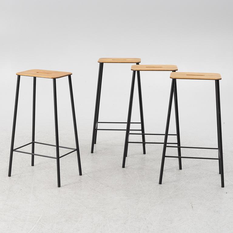 Toke Lauridsen, pallar, 4 st, "Adam Stool", Frama, Danmark.