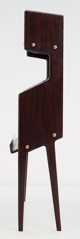 An Italian dark stained wood book case, possibly by Ico Parisi, 1950's.