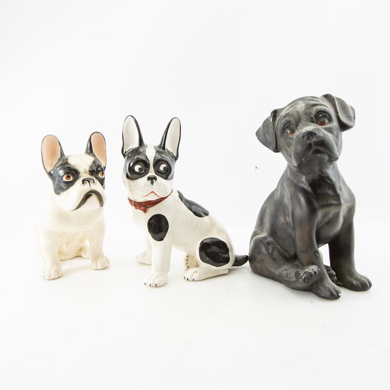Figuriner 4 st 1900-tal porslin och gips.