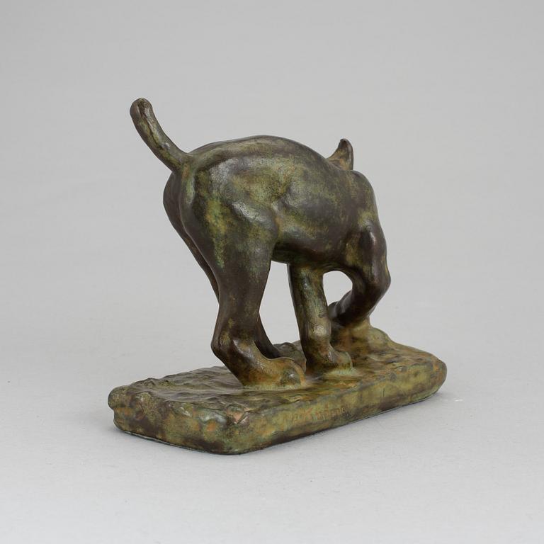 ARVID KNÖPPEL, skulptur, mörkpatinerad brons, signerad A Knöppel samt med otydlig gjutarstämpel Ib Rathje.