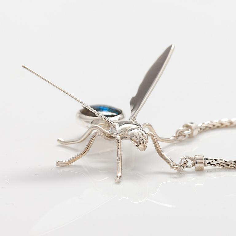 HALSBAND "Bi", sterling silver, labradorit. Ru Runeberg 2013.