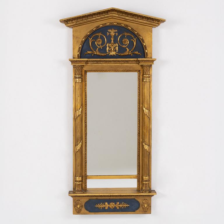 Mirror, Johan Martin Berg (mirror manufacturer in Gothenburg 1803- ca 1837), Empire.