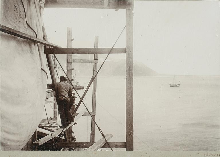 G & H HASSELBLAD, 4 st fotografier från Andrées polarexpedition 1897.