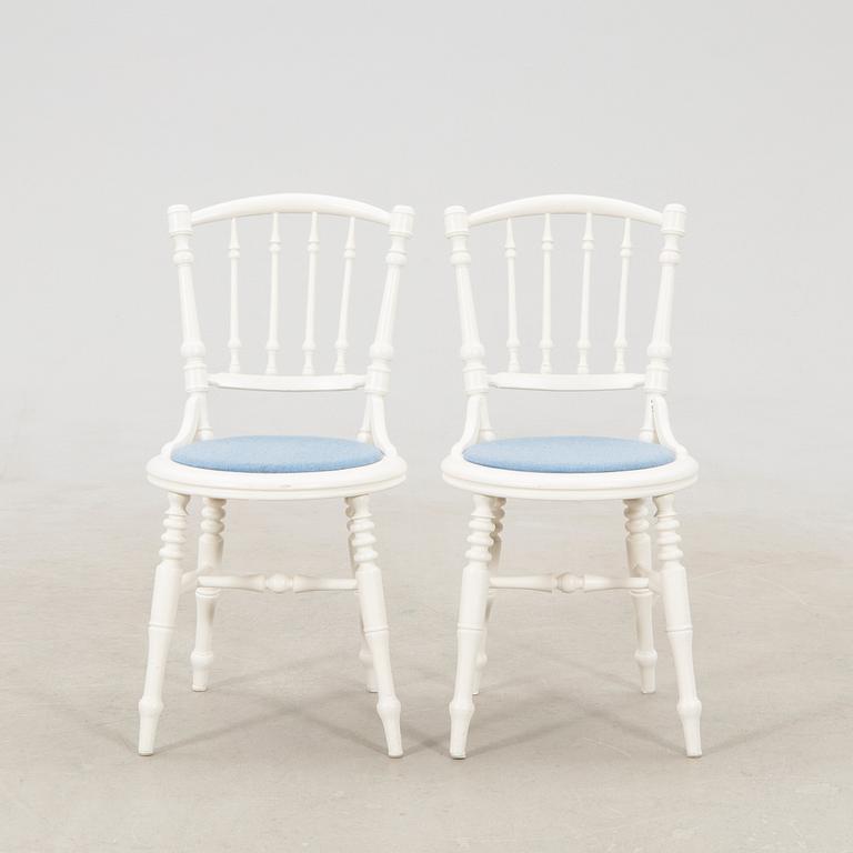 Chairs, 6 pieces, late 19th century/turn of the 20th century.