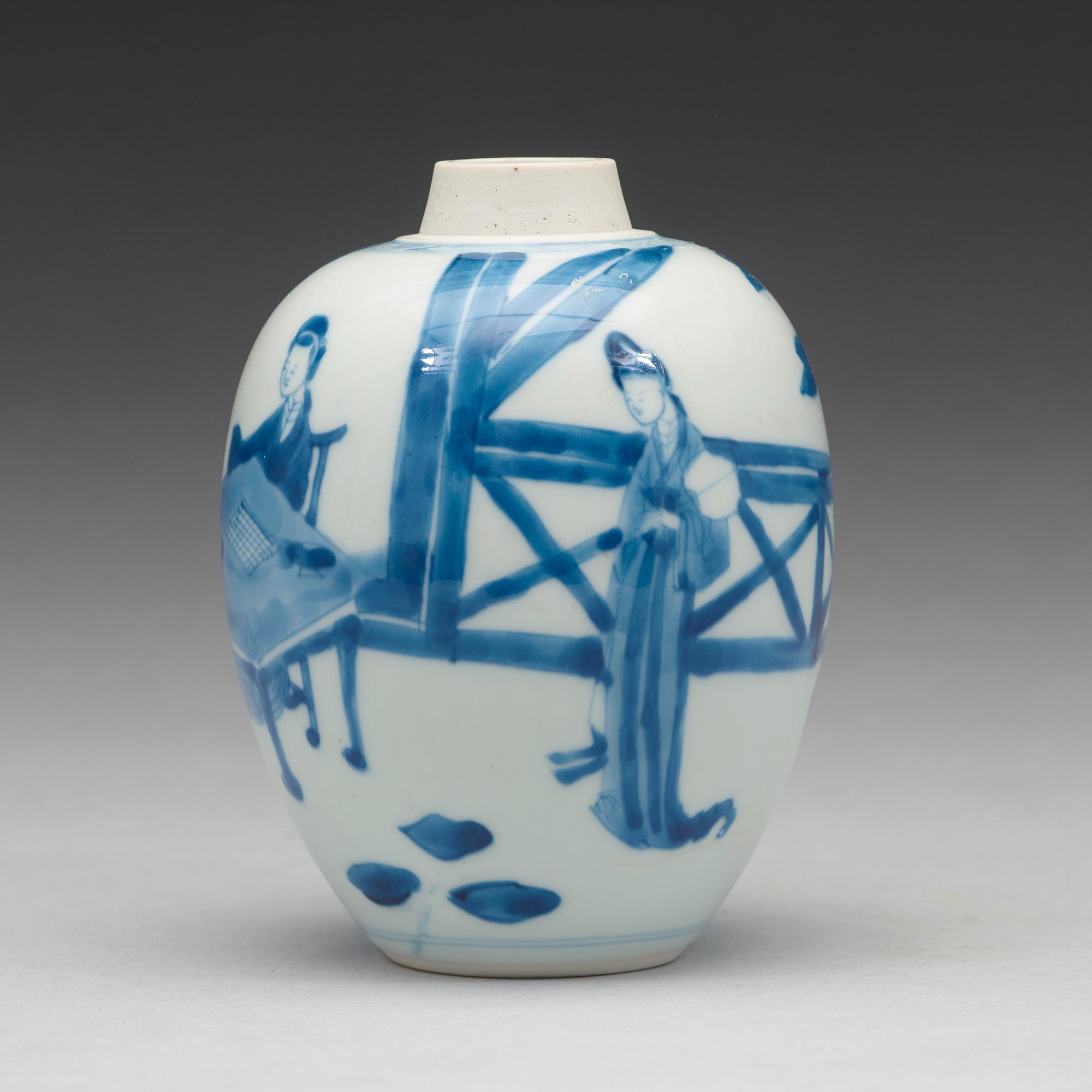 TEDOSA, porslin. Qingdynastin, Kangxi (1662-1722).