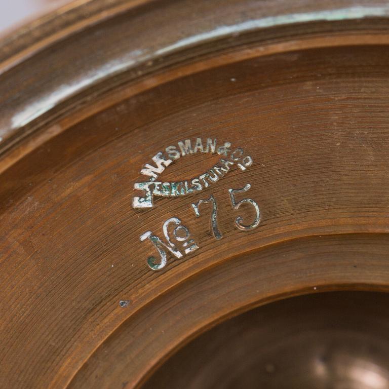 LJUSSTAKAR, ett par, Eskilstuna, E.A Näsman & Co. 1800-tal.
