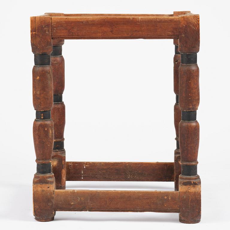 A Swedish baroque table base, circa 1700.