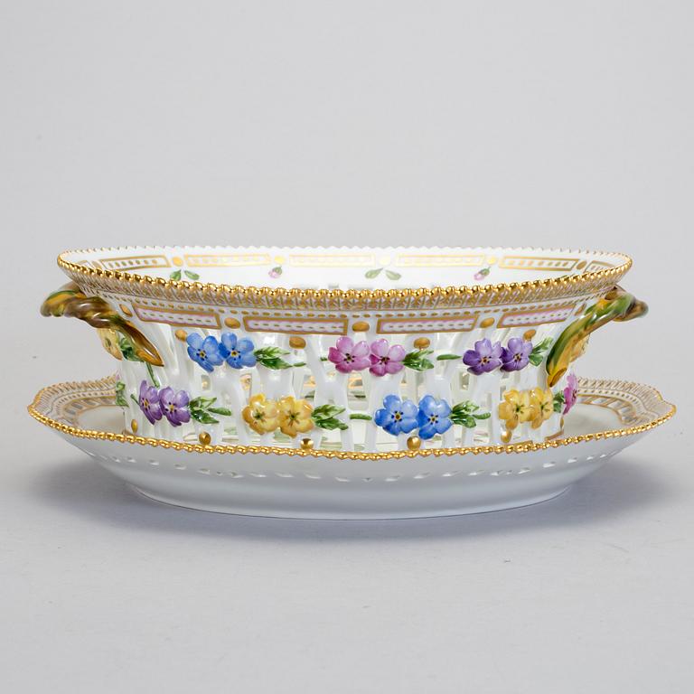 GALLERSKÅL med FAT. "Flora Danica", Kungl Dansk, 1900-tal.