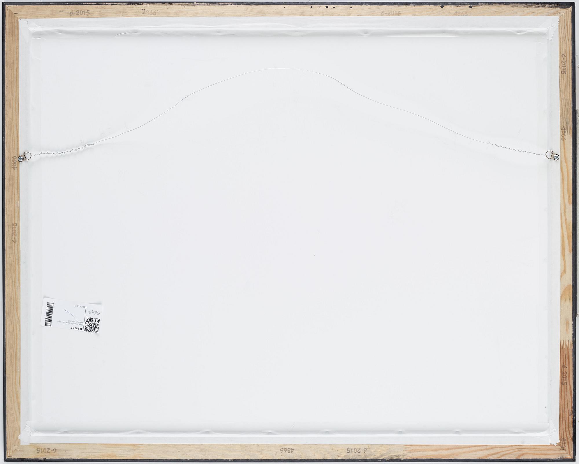 Carl Johan De Geer, photograph, signed 1/20.