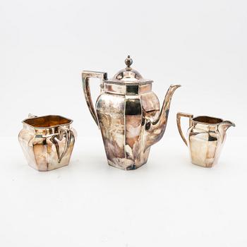 Coffee service, 3 pieces, silver, Dahlström & Co, Örebro, 1917.