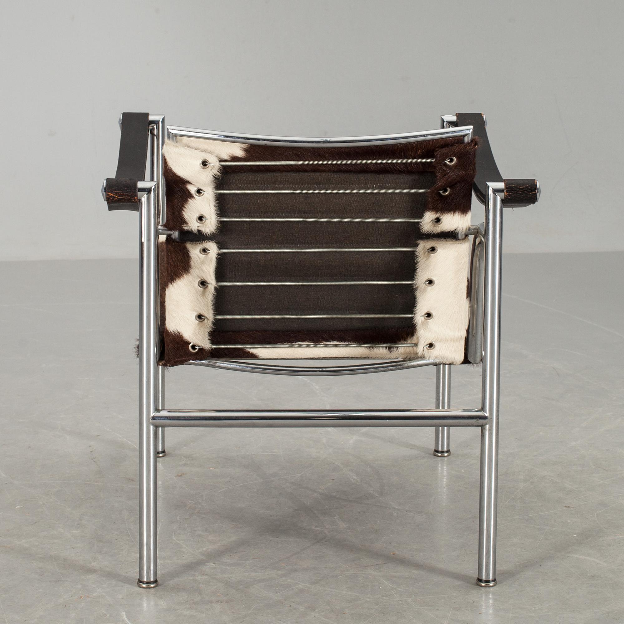 FÅTÖLJ, "LC 1", Le Corbusier, Cassina, märkt.